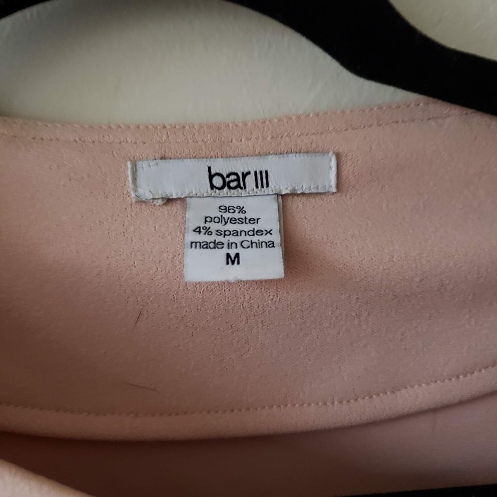 Bar III | Asymmetric Cut Blush Pink Blazer - Picture 3 of 4